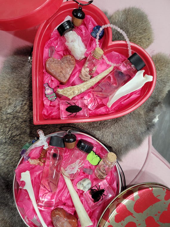 Valentine's Oddity Mystery Box: Wet Specimen, Bone, Crystals
