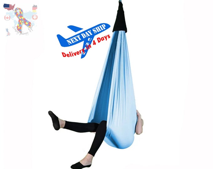 Sensory Swing, Indoor Hammock,Cute,Comfortable,Relaxing and Fun therapy Swing,Montessori Furniture,Yoga,Chair,Acrobat,Autism,Learning School