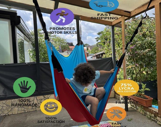 Sensory Therapy For Kids Acrobat Swing,Autism,Educational Activitie,Lycra,Down Syndrome,Motor Planning,Kids Activities,Adult,Gift,Home Decor