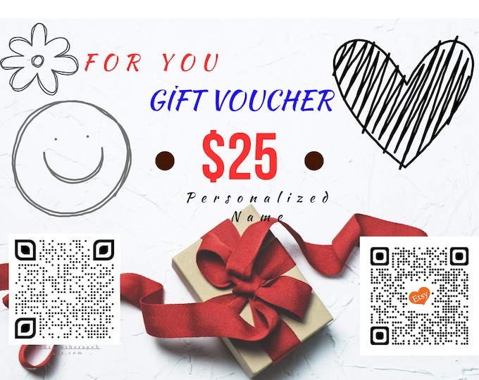 Gift Vouchers of 25-50-100 Dollars that can be spent in our stores, the perfect last minute gift, gift cards for your loved ones