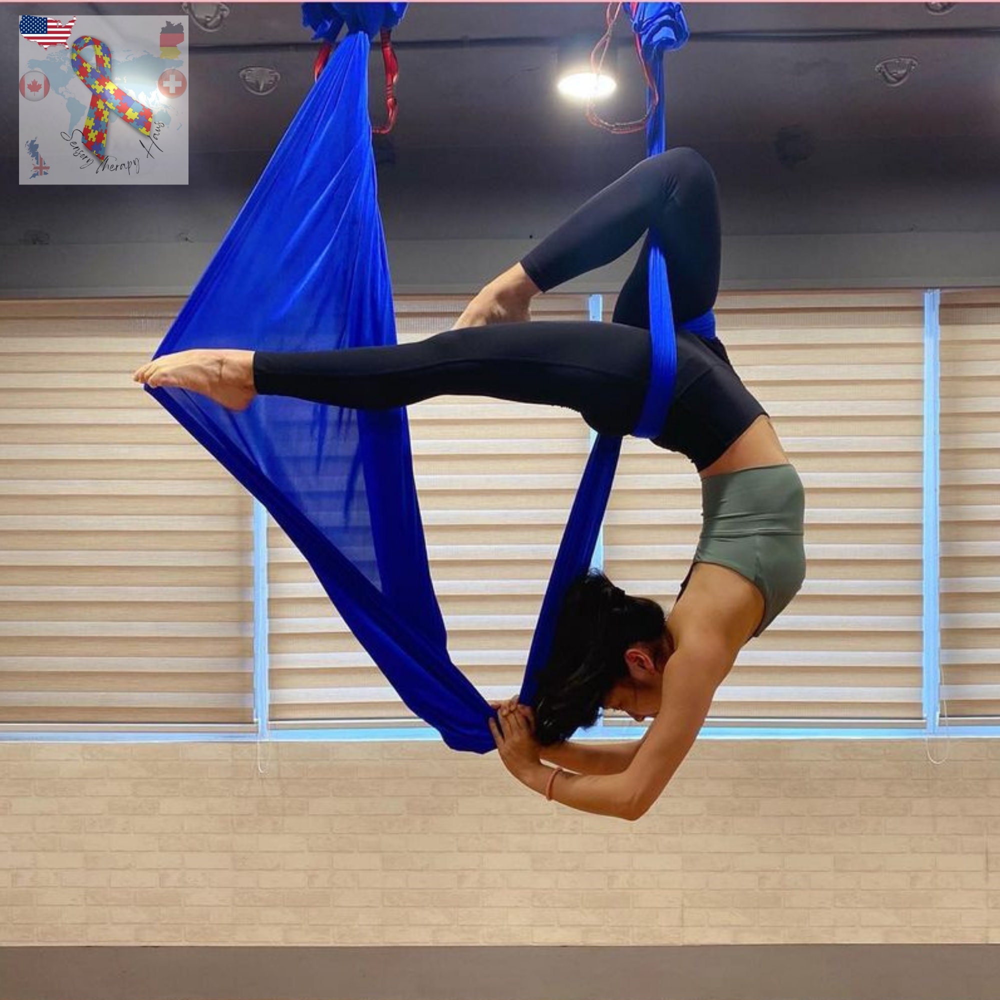 Yoga Hangmat Flow Vliegen Fitness Gym - Etsy Nederland