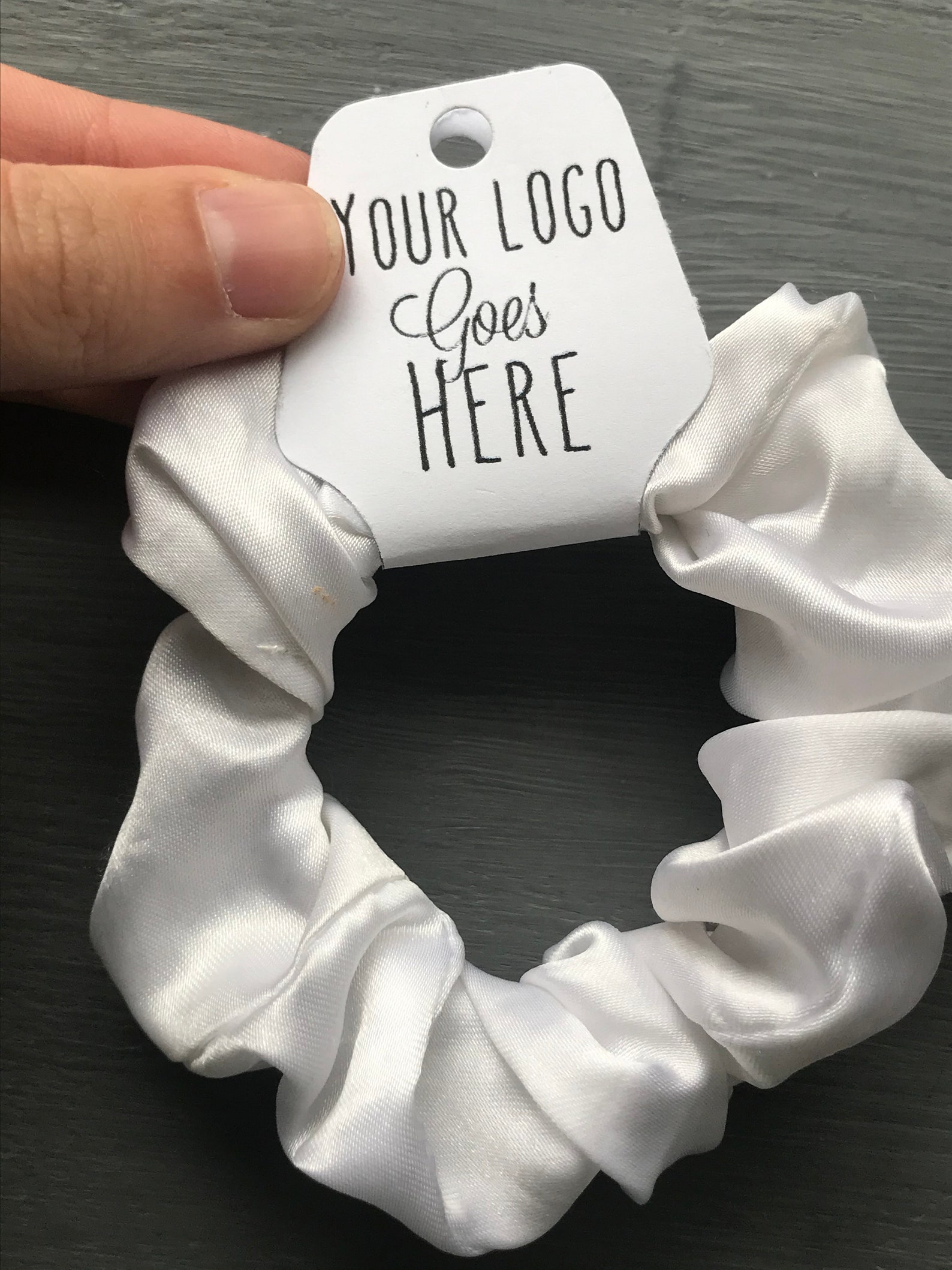 Custom fold over tags for accessories scrunchie tag necklace Etsy