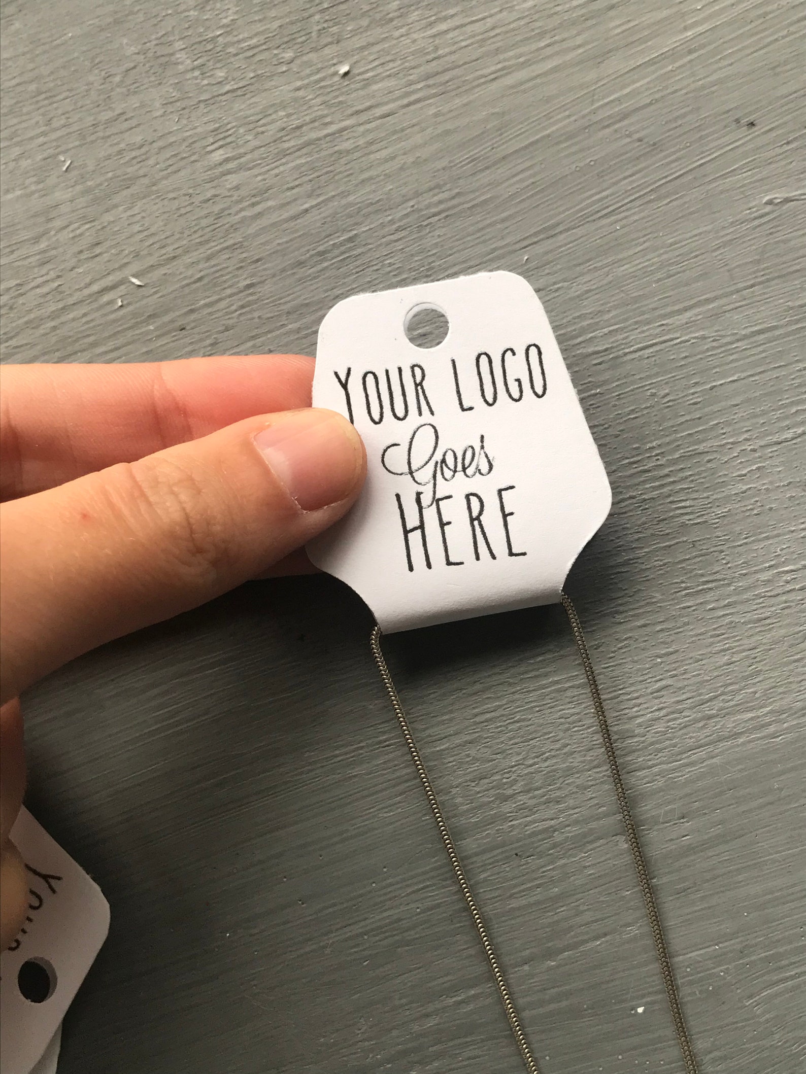 Custom fold over tags for accessories scrunchie tag necklace Etsy