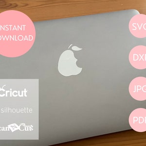 Adesivo lampadina fai-da-te svg, dxf, png, jpeg - file di taglio - iCarly Pear iPhone o libro di pere crea il tuo
