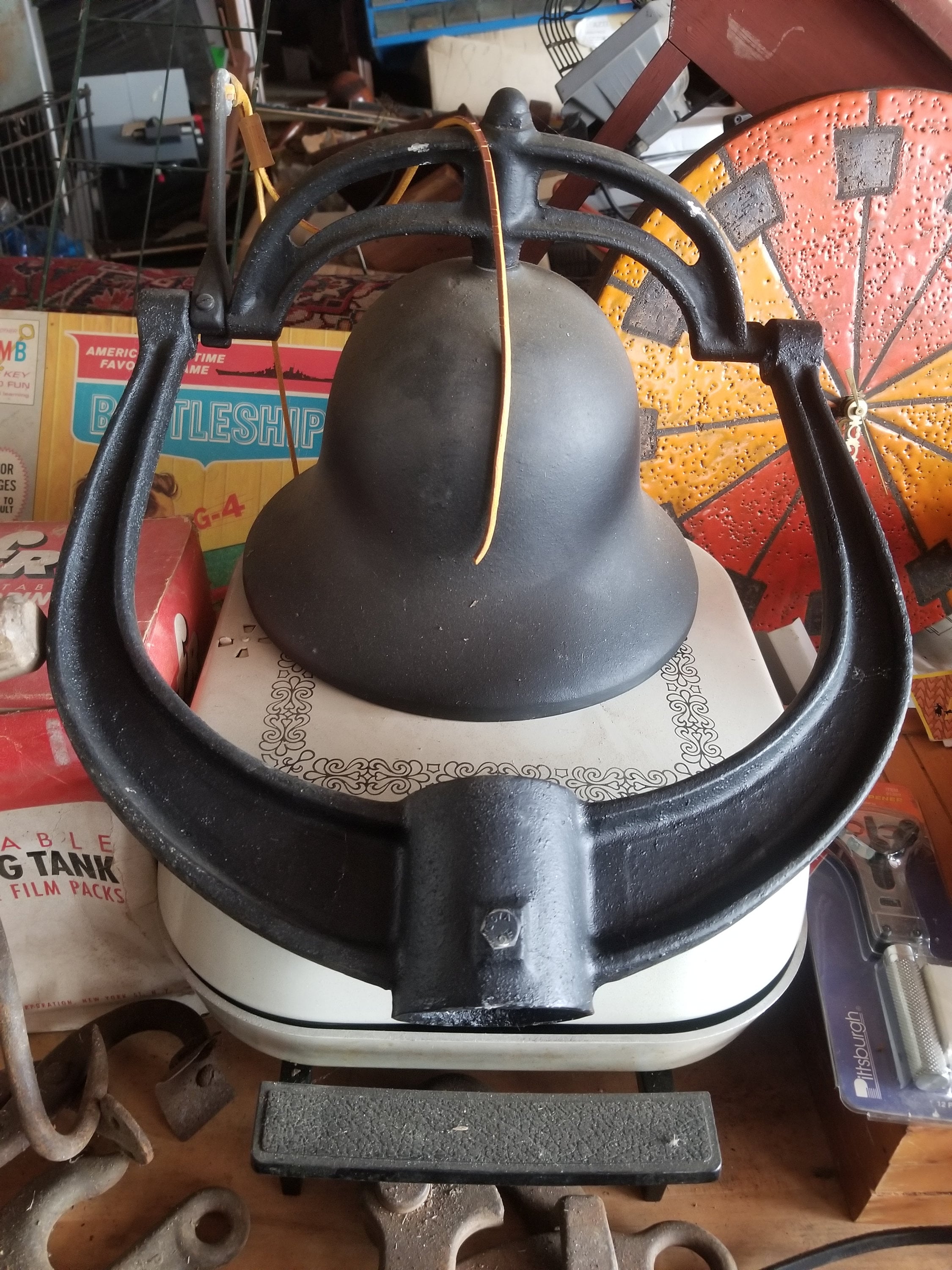 Vintage Cast Iron Dinner Bell Etsy