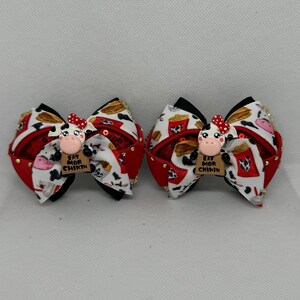Cow hair bows