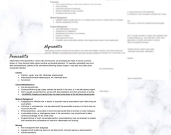 Infectious Diseases Of The Heart Cardiac Nursing Notes