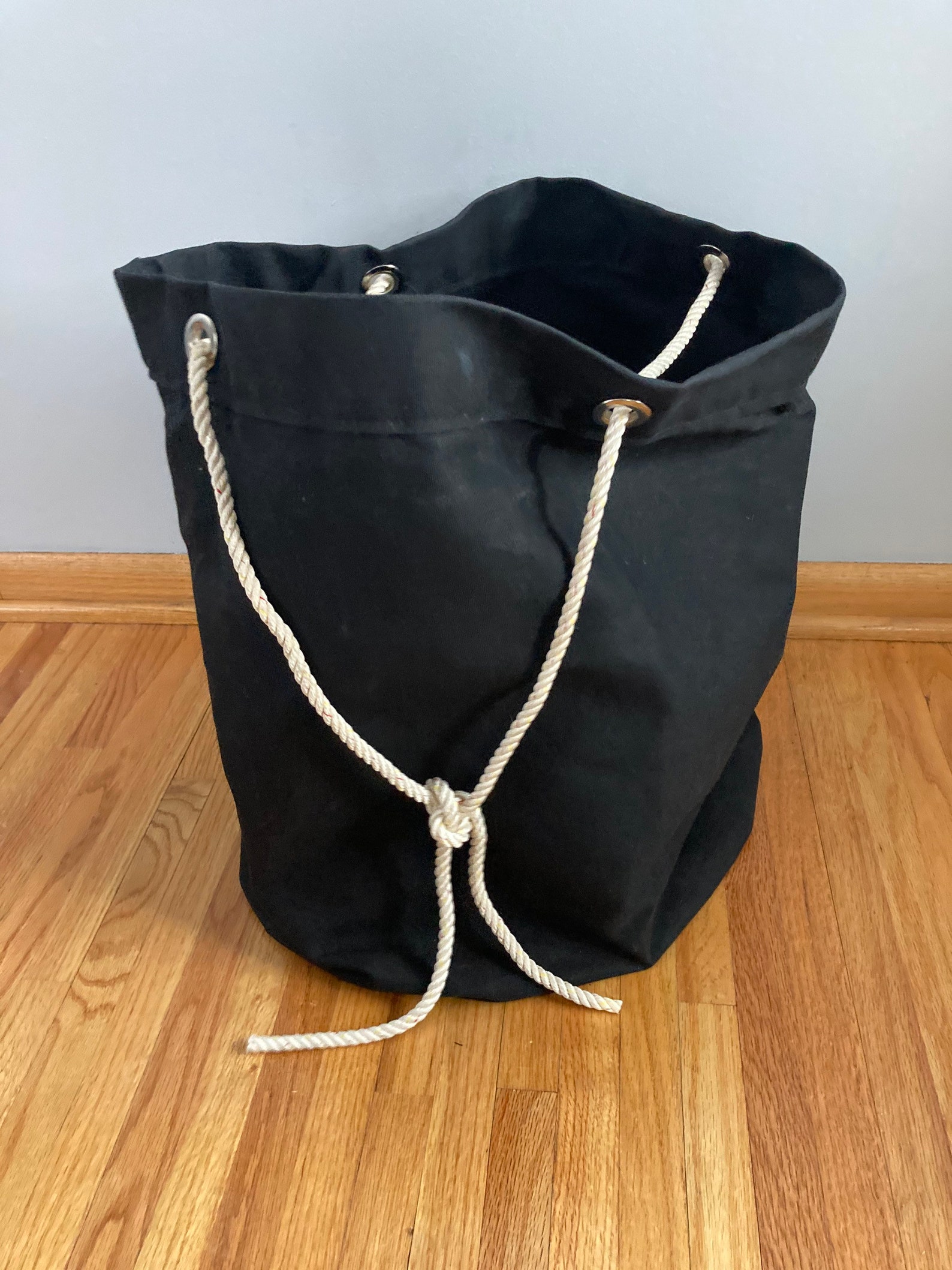 Water Repellant Bag Collapsible Wax Cotton Canvas Home Décor Nautical