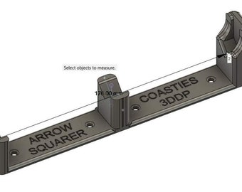 Arrow Squaring Jig (Fletching and Head Side)