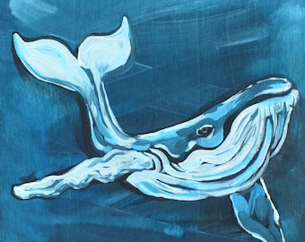 Humpback Whale Archival Print – Empathy Inspired Ocean Art