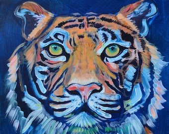 Tiger Archival Print - Powerful Majestic Serene Animal Inspired Art