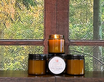 Vela de soja con gardenia rosa