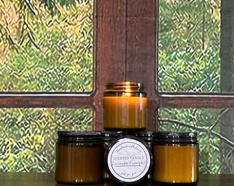 Vela de soja con lavanda y eucalipto