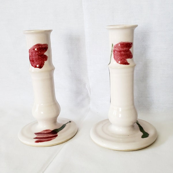 Ceramic Candlesticks Etsy