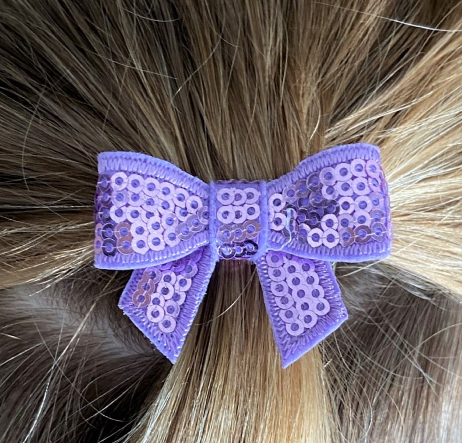 Sequin Bow Hair Clip Sparkly Hair Clip Girl's Hair Etsy