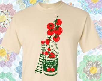 Fairy Tomato Garden T-Shirt, Whimsical Foodie Gift
