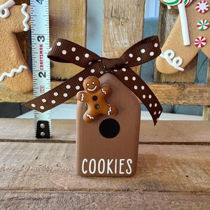 Gingerbread Tier Tray Decor: Mini Mugs, Hand Painted Books & Rolling Pin image 8