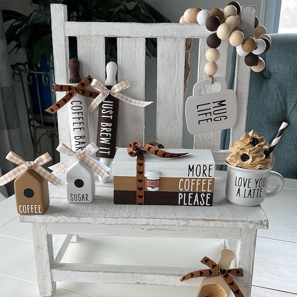 Coffee Tiered Tray Decor - Etsy