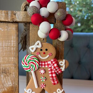 Gingerbread Tier Tray Decor: Mini Mugs, Hand Painted Books & Rolling Pin image 7