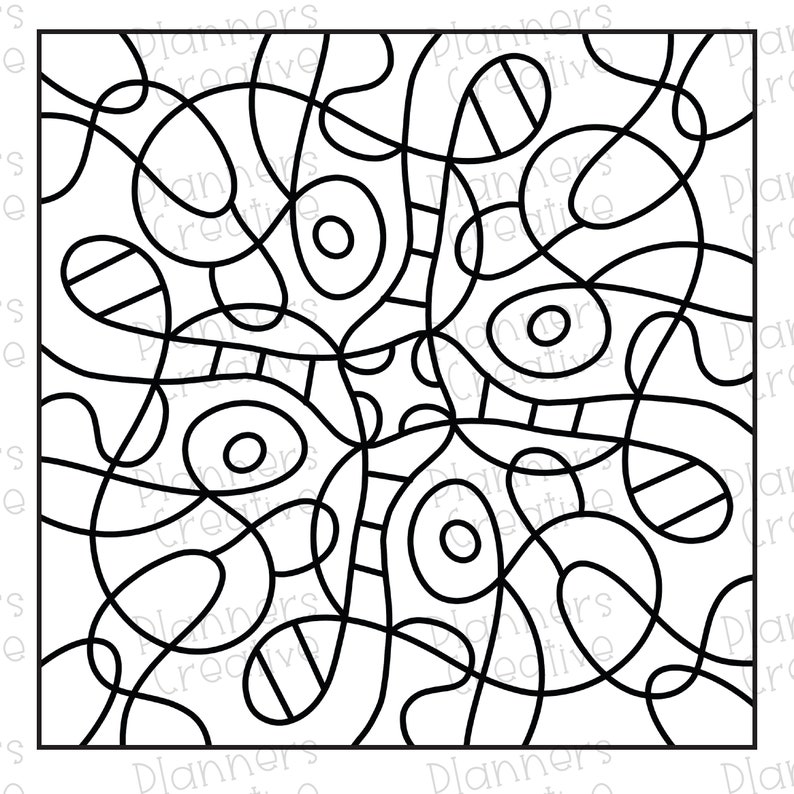 Digital Coloring Book for Adults 50 Easy, Bold Pages to Color for