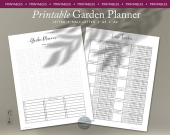 Garden Printable Planner, Garden Journal, Gardening log, Gardening Organizer, Garden Planner, Vegetable Garden Planner, Seed tracker