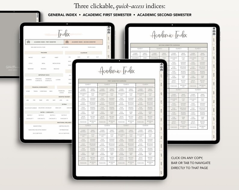 Student Planner, 20232024, College Planner, Academic, Digital Planner