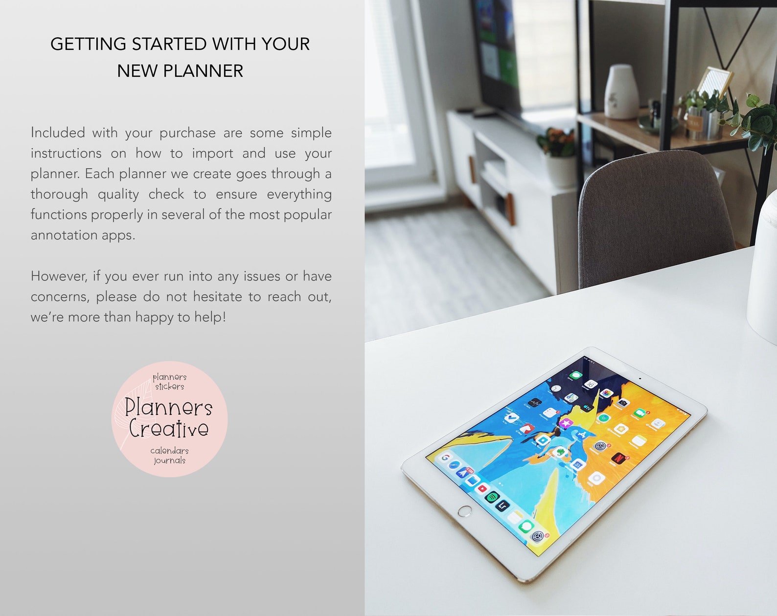 Undated Dark Mode Digital Planner for Goodnotes & Notability, iPad ...