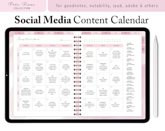 Social media calendar, Social media posts, Instagram planner, Facebook calendar, Social media prompts, Facebook prompts, Social marketing