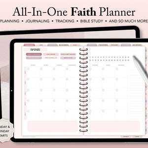 Prayer Journal, Digital Bible Study, Christian planner, Faith Planner, Daily Prayer Journal, Bible Study Journal, Religious Journal