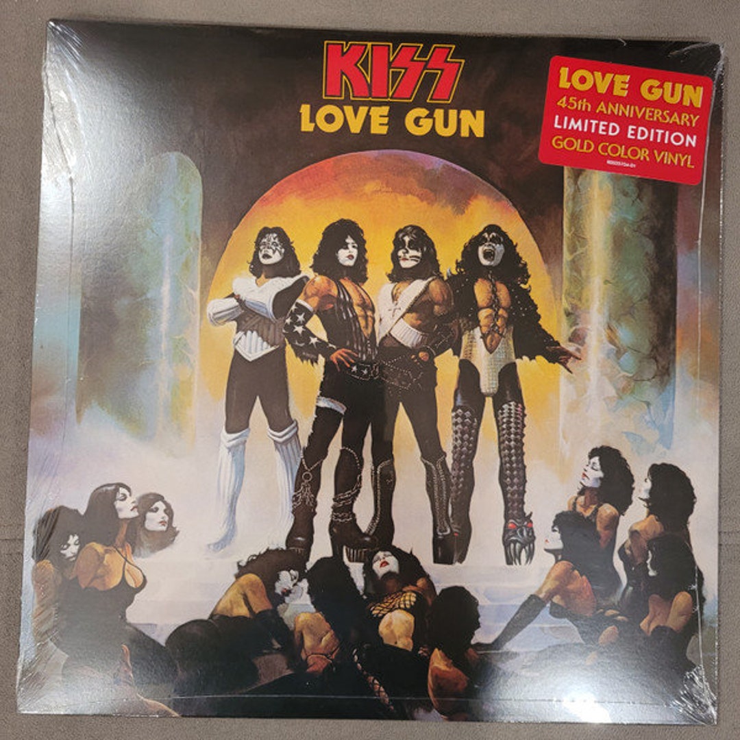 Kiss Love Gun Limited Edition Gold Vinyl 45th Anniversary Etsy