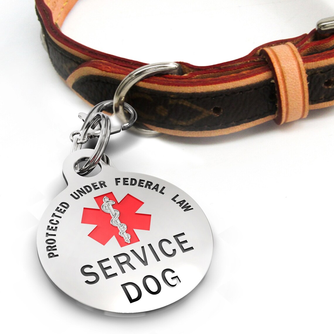 Service Dog Tag for Small Dogs .999 Inch Dog Vest and Collar Etsy