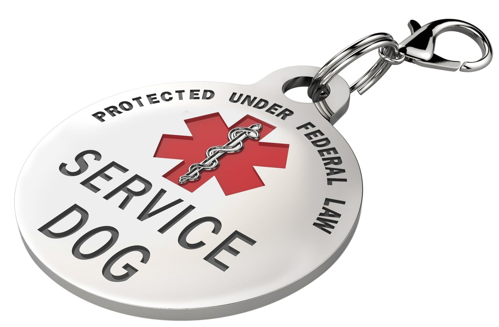 Service Dog Tag for Small Dogs .999 Inch Dog Vest and Collar Etsy