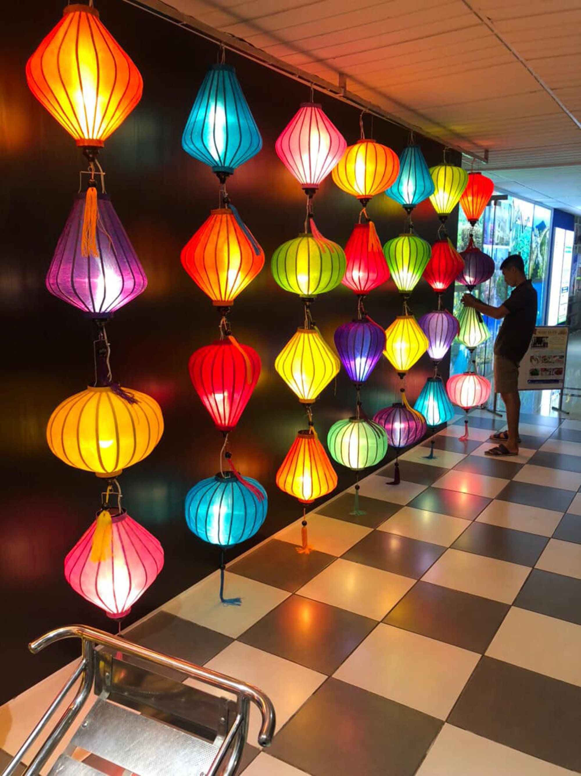 FREE SHIPPING SET 2pcs Vietnamese silk lanterns silk fabric Etsy