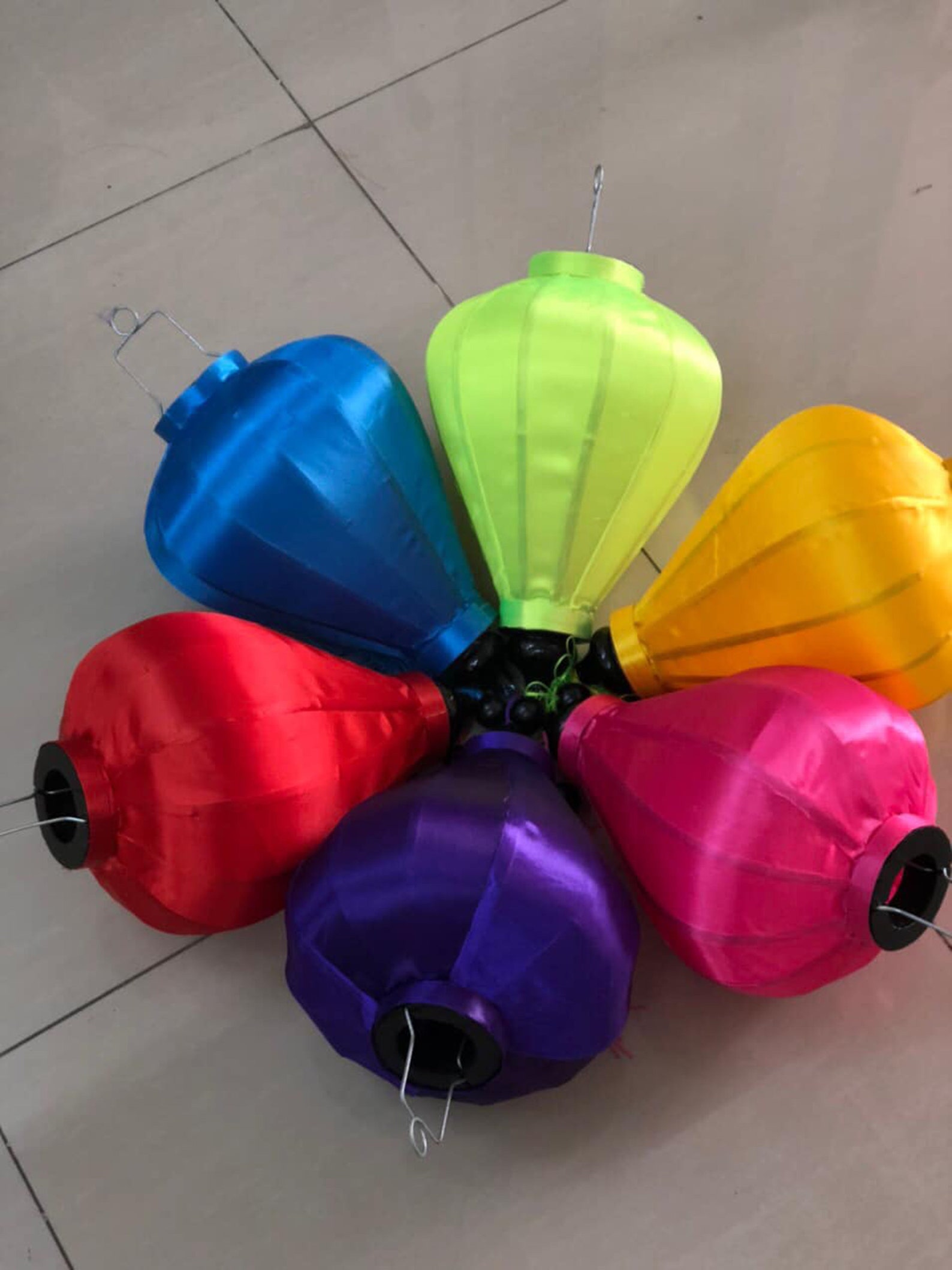 FREE SHIPPING SET 2pcs Vietnamese silk lanterns silk fabric Etsy