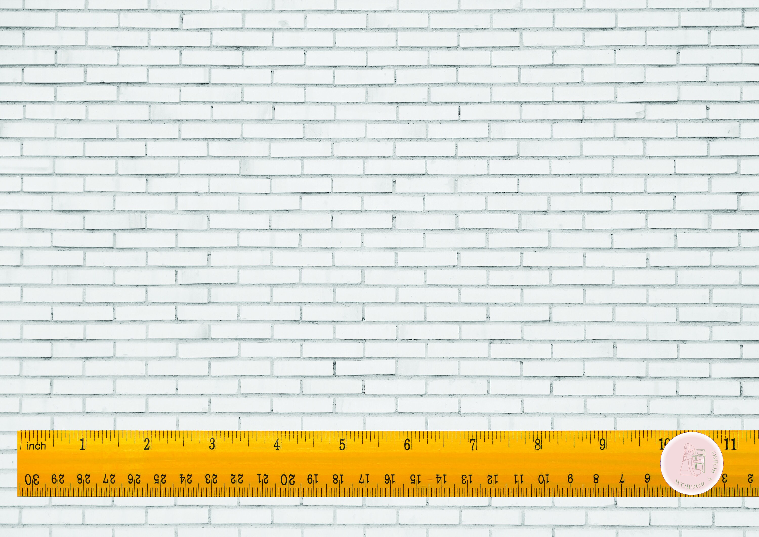 1:12 White Brick Dollhouse Wallpaper Modern Miniature | Etsy