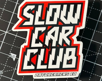 SLOW CAR CLUB Slap Sticker