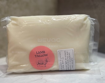 100% Grass Fed Lamb Tallow Rendered for Cooking and Skincare use in 1LB Bags
