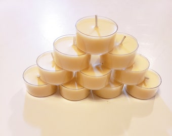 mandarin coconut tea lights, 6 pack candles, .06 ounce candles, tea light candles scented, gift ideas for women, tea light candles beeswax