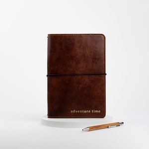 Personalized Leather Travel Journal A5