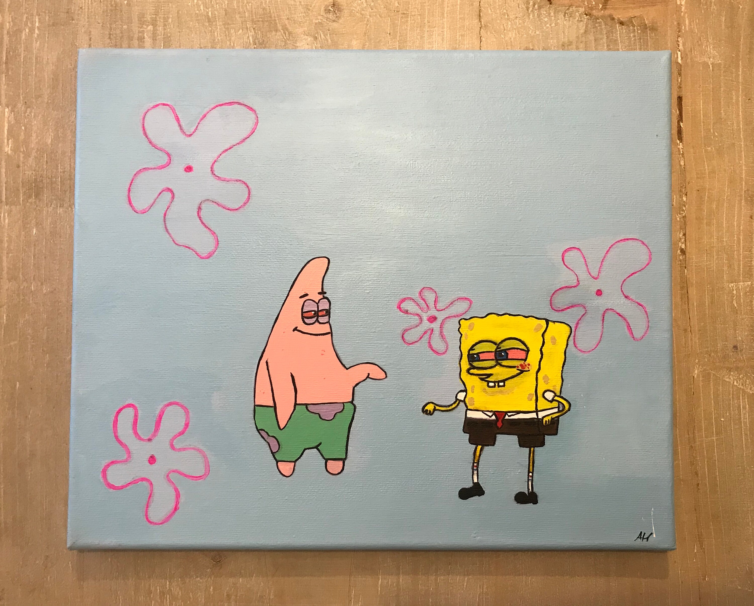 Stoned SpongeBob and Patrick | Etsy
