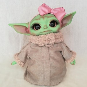 Baby Yoda Inspired Art Dol 13 In./33 Cm HECHO A PEDIDO 