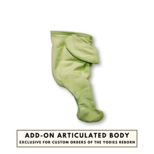 ADD-ON articulated body, add an articulated body to your baby Yodie. ATTENTION prior purchase of a customized order is required!