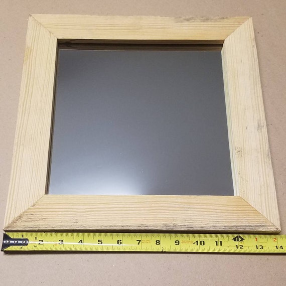 Rustic and Rugged Farmhouse Accent Mirror Handmade From Reclaimed Wood