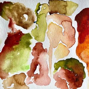 Tektonisch- original Aquarell auf Papier