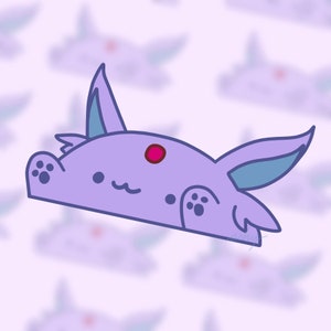 Adesivo in vinile Espeon Bongo Cat / Impermeabile, anti-scolorimento, resistente alle intemperie / Idee regalo carine per Natale o compleanno