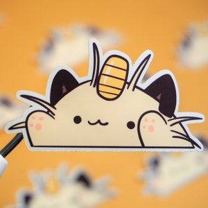 Sticker chat bongo miaouss | Imperméable, résistant à la décoloration, résistant aux intempéries |  Jolies idées de cadeaux de Noël ou d'anniversaire