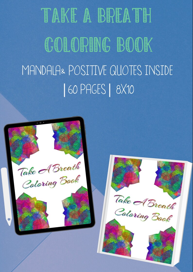 Coloring Mandala Adult Coloring Books Quote Coloring Pages - Etsy