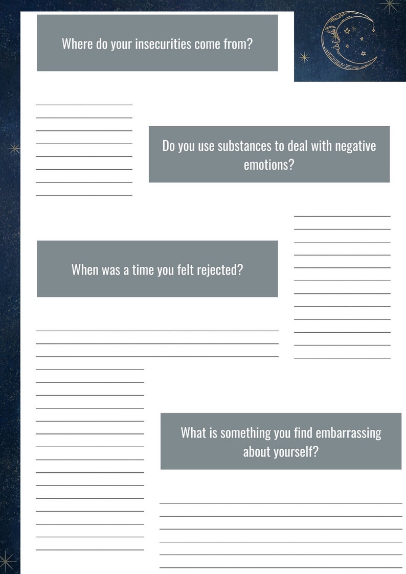 Shadow Work Journal Prompts Guided Printable Witchy Journal - Etsy