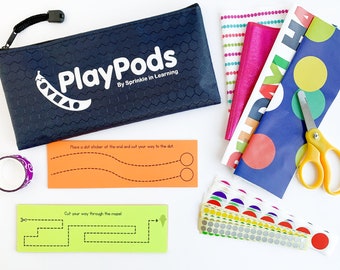 Silly Scissors Busy Bag: Kids Learning Activity Set (Ages 3-8)