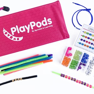 Fête de perles - 3-10 ans - sac très chargé - activités pour enfants - anti-ennui - cadeaux d'anniversaire - activités de perles